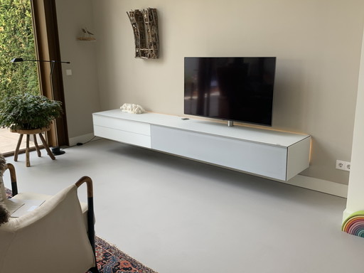 Hanging Spectral cabinet ( L. 2.75m) sleek style, white