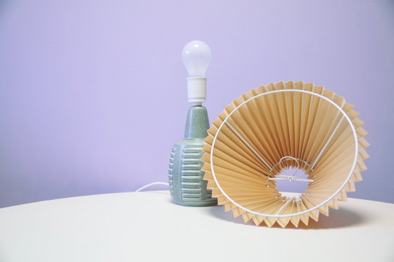 Lampada da tavolo vintage verde menta Søholm, Lampade da tavolo, Ceramica, Tessile, Beige (foto 5 di 6)