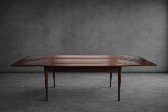 Image 1 of Mesa plegable de mediados de siglo - teca - Bélgica