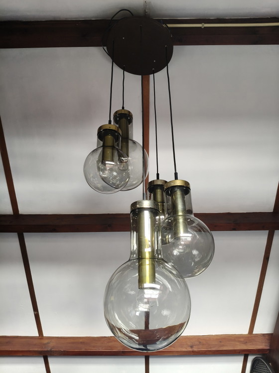 Raak Maxi Globe Set of 5 Ceiling Lamps – Pendant lamps, Glass, Metal (photo 2 of 8)
