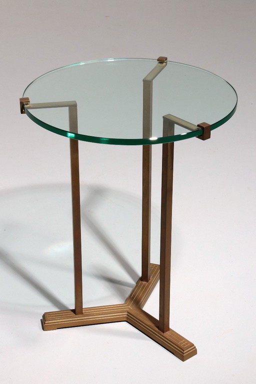 Table d'appoint ou table basse très rare de Peter Ghyczy, modèle T37