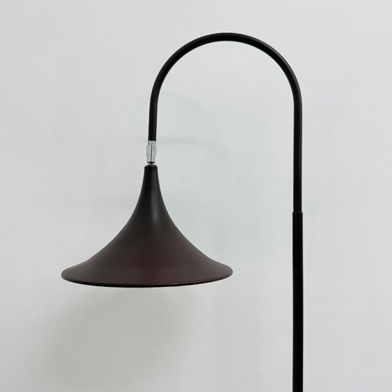 Image 1 of Hala Zeist Trompeten-Stehlampe in Braun, minimalistisch, niederländisches Design der 1970er Jahre
