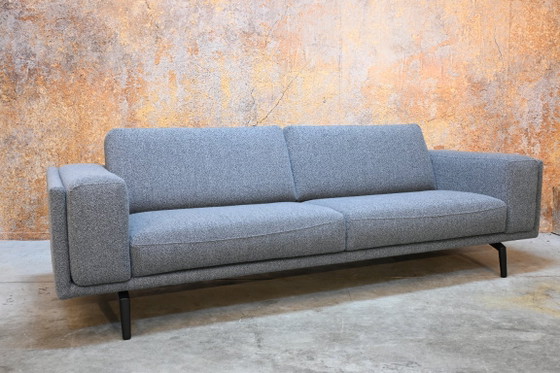 Grey fabric Leolux Bellice design sofa loose headrests, 3-5 seaters, Textile, Metal, Modern (photo 3 of 10)