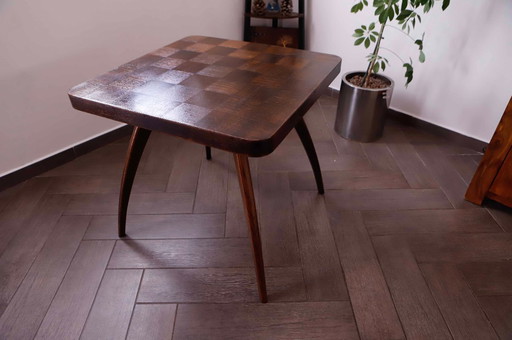 Square Retro Coffee Table by Jindřich Halabala