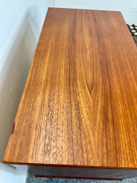 Cassettiera Mid Century in teak, design danese, anni '50 '60, vintage, Cassettiere, Legno, Marrone (foto 4 di 12)