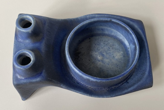 Image 1 of Loré Beesel rare Brutalist planter/duo solifleur vase B77 by Matt Camps