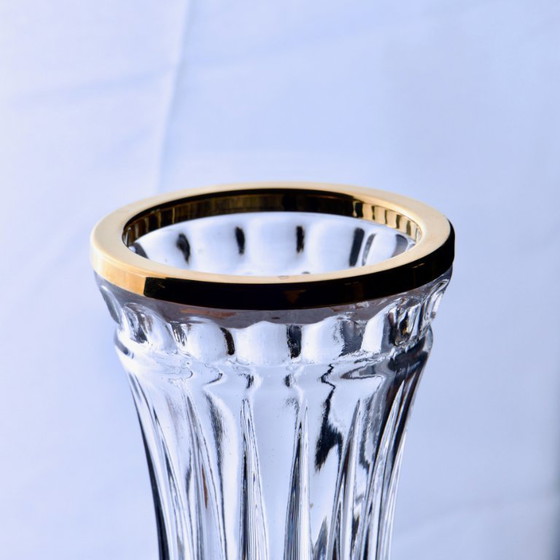 Image 1 of Jarrón antiguo de cristal WMF y oro de 24 quilates