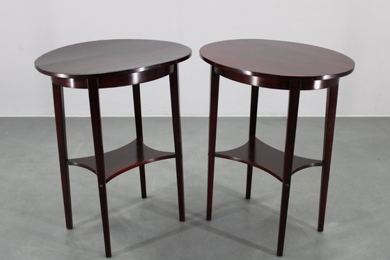 Image 1 of 1930s Pair of Restored Thonet Side Tables No. 206, Czechoslovakia