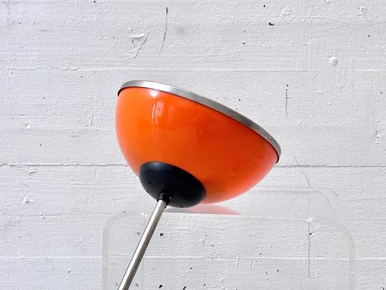 Image 1 of Space-age pendant lamp with three colored metal shades, 1970s