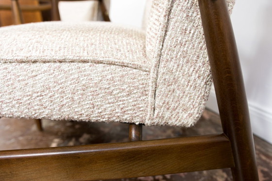 Image 1 of Mid Century Modern Roze Fauteuils Gfm 87 Door Juliusz Kędziorek, Gfm, Polen, 1960's, Set Van 2