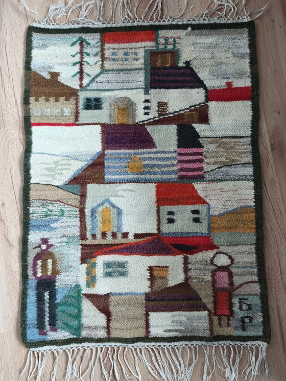 Image 1 of Decorative Wall Tapestry by Piotr Grabowski, 1970s. 