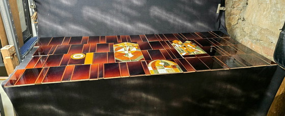 Image 1 of Roger Capron (1922–2006) – Set aus 112 glasierten Keramikfliesen – 1970