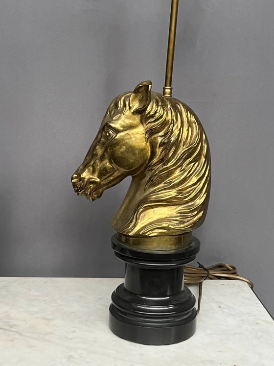 Coppia di lampade vintage di Maison Jansen. Bronzo massiccio, base in marmo. – Lampade da tavolo, Bronze (photo 4 of 7)