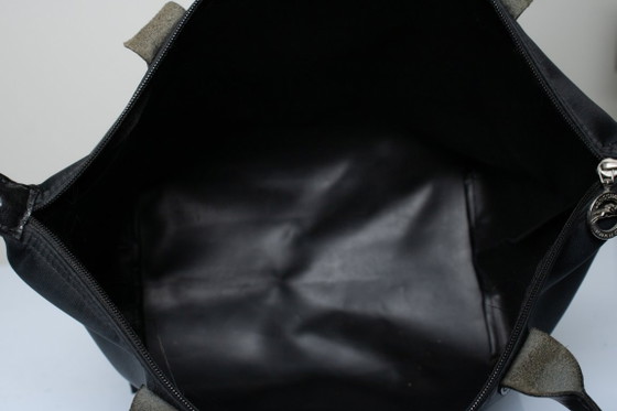 Longchamp, mini borsa tote Depose nera – Borse tote, Calfskin, Nylon (photo 10 of 10)