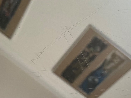 Image 1 of Rara Mesa de café de cuero rojo - Poltrona Frau para Luigi Massoni