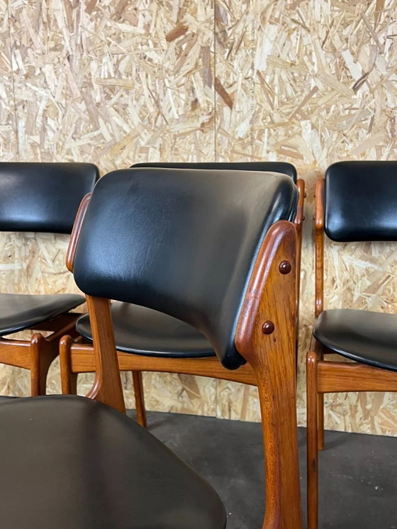 Image 1 of 4x 60er 70er Jahre Stuhl Stühle Teak Dining Chair Erik Buch O.D. Møbler Denmark
