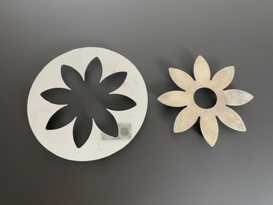 Image 1 of Vintage modular metal coasters set of 2