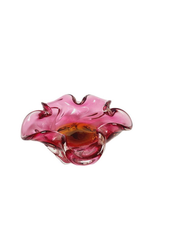Bol décoratif de J. Hospodka pour la verrerie Chribska, Tchécoslovaquie, années 1960 – Chribska Glassworks (photo 6 of 8)