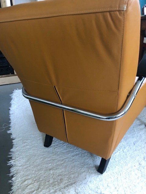 Image 1 of Jencikova Leather Chair Armchair Ochre Yellow