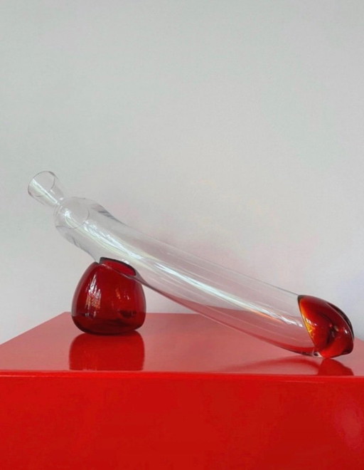 Juego de bebida vintage pene 'Fallos' - Holmegaard Dinamarca - decantador + vasos