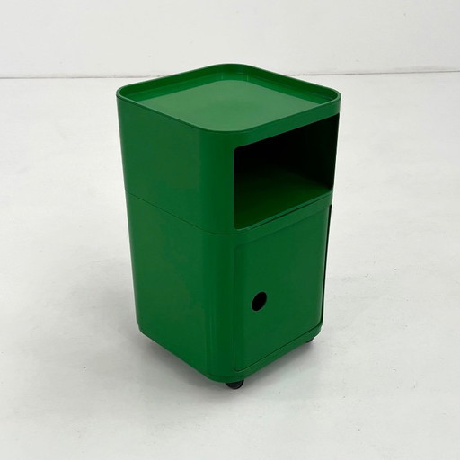 Mueble de almacenamiento Componibili verde de Anna Castelli para Kartell, años 70