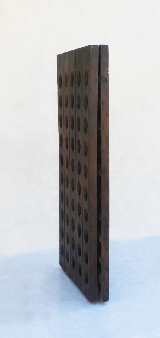 Image 1 of Rastrelliera per champagne francese d'epoca da 100 bottiglie/editore di vino