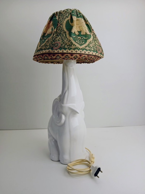Image 1 of Lampe de table éléphant vintage