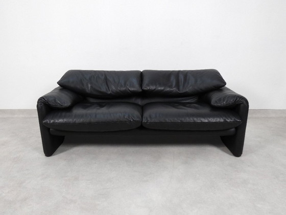 Image 1 of Cassina Maralunga 2,5 posti - pelle nera