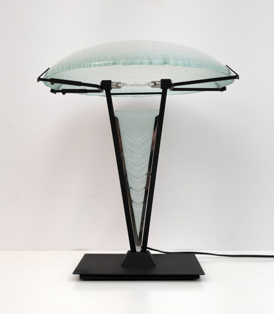 Image 1 of Post Modern Italian Murano Glass Mushroom Table Lamp, 1980s