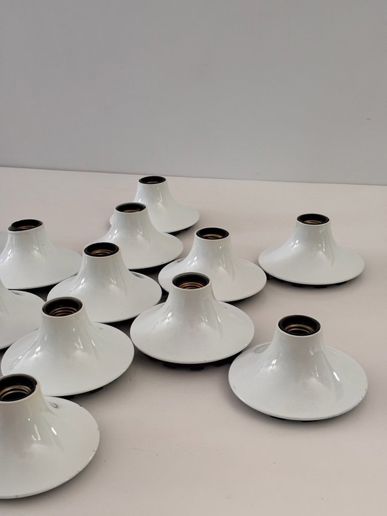 Composition of 13 Teti Wall Lights Vico Magistretti for Artemide 1970 ABS Space Age, Plastic, White (photo 4 of 14)