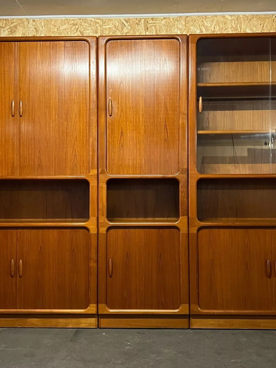 Image 1 of 70s Dyrlund Teak Shelf Wall Unit Danish Modern Design Denmark
