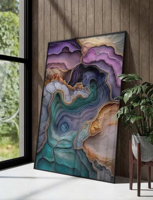 Acrylic Glass Artwork | 200x140 cm | Depthwave #7 (Ori, 1983)