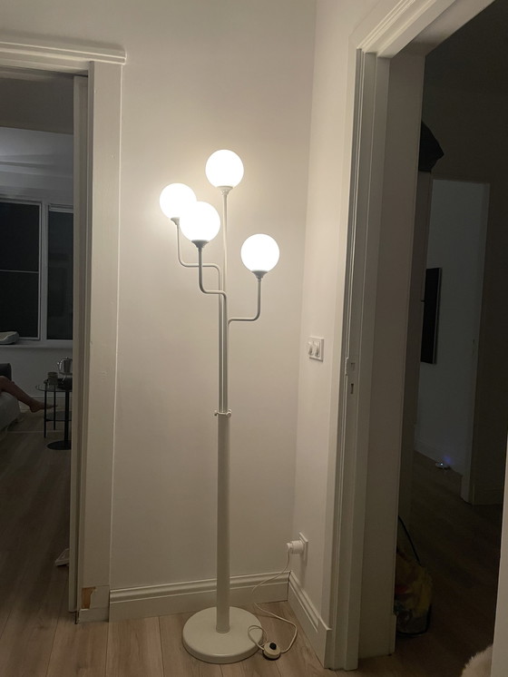 Image 1 of Witte space age lamp met bollen