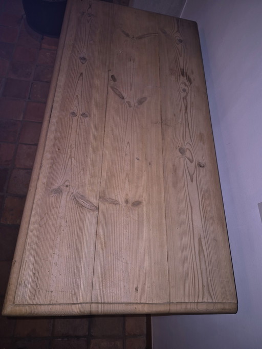 Strakke Antieke Grenen Ladekast 