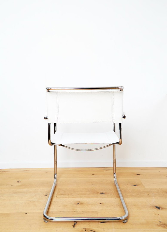 Set di 4 poltrone Modello S34 di Mart Stam per Thonet – Sedie da pranzo, Leather (photo 4 of 21)