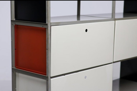 Gispen 663-2 Armario de almacenamiento modular – Wim Rietveld 1954 – Armarios de almacenamiento, Aluminium (photo 7 of 15)