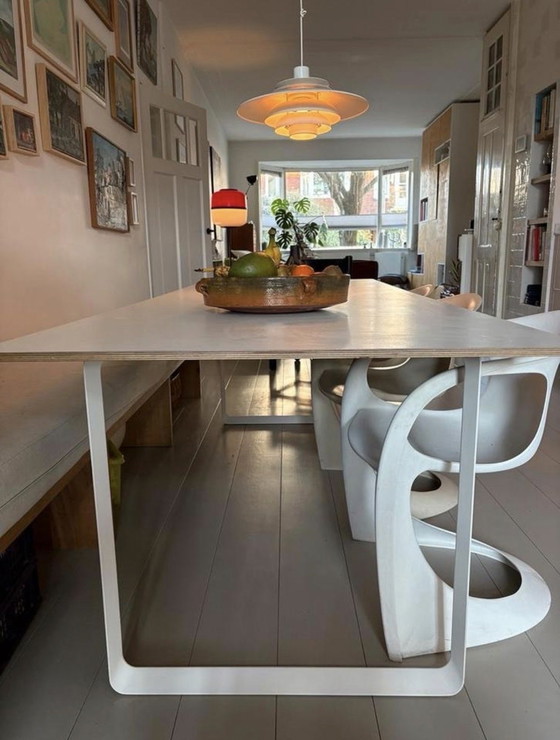 Image 1 of Muuto 70/70 Eettafel 225x90 – Linoleum & Alluminio