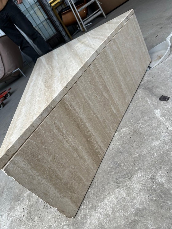 Image 1 of Marble coffee table/side table beige/cream