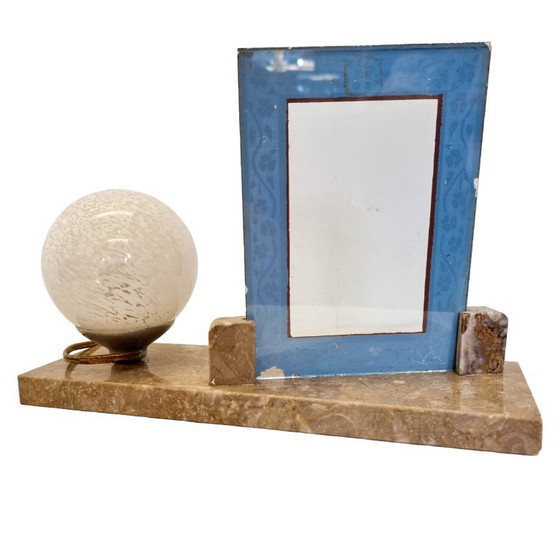Image 1 of Art Deco lamp with photo frame