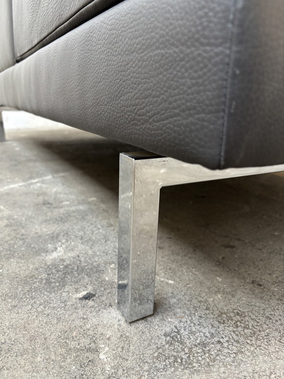 Image 1 of Jori Tigra Open Base designer sofa leather gray