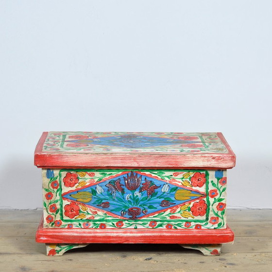 Piccola Cassapanca Folk Art, Circa 1950 – Armadi contenitori, Wood (photo 9 of 10)