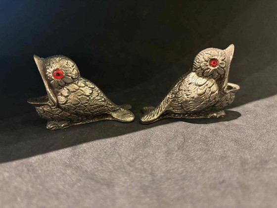 Image 1 of Antiques match hoders baby birds