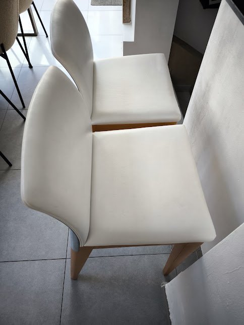 Image 1 of 2x Bar Stool with Back Model SIT Sgabello Design by Pininfarina, Manufactured by Reflex Angelo (Italy)