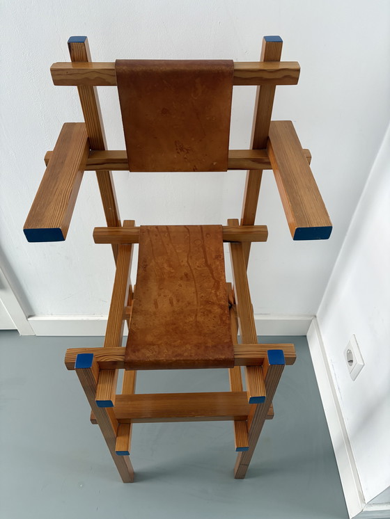 Image 1 of Seggiolone in stile “Gerrit Rietveld”.