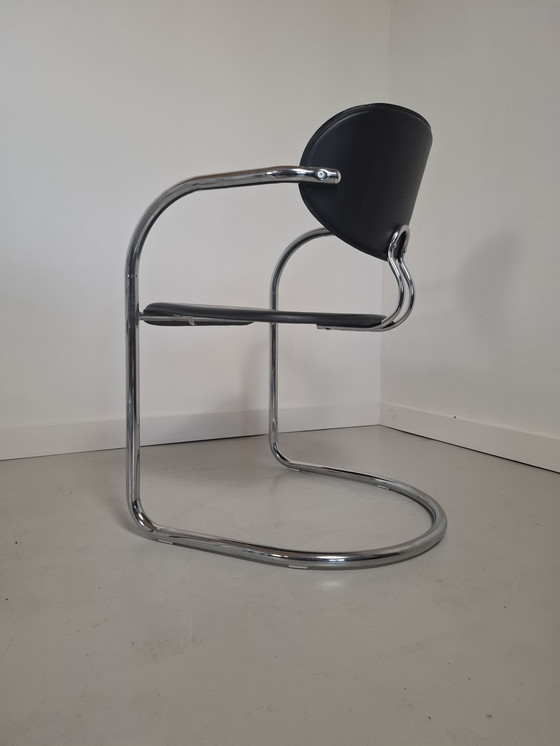 Image 1 of Effezeta Post modern eettafel set met 5 stoelen italian Design jaren 80 