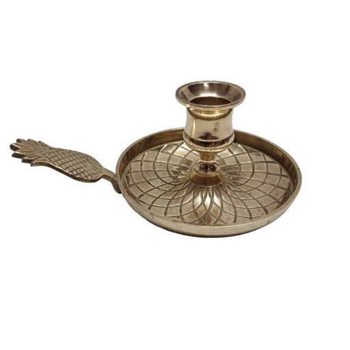 Vintage Brass Pineapple Candlestick