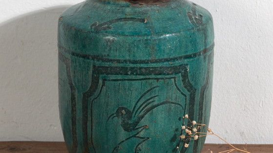 Smaragdgroene antieke vaas (ca. 1820) #40 – Vazen, Ceramic (photo 3 of 40)