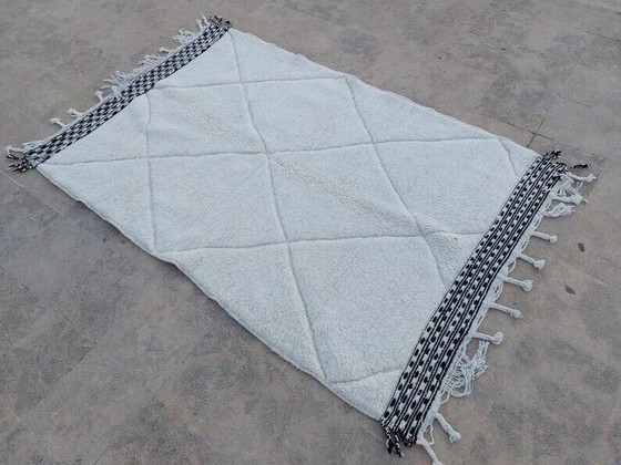 Alfombra blanca de lana natural, 250cm x 150cm – Wool (photo 2 of 7)