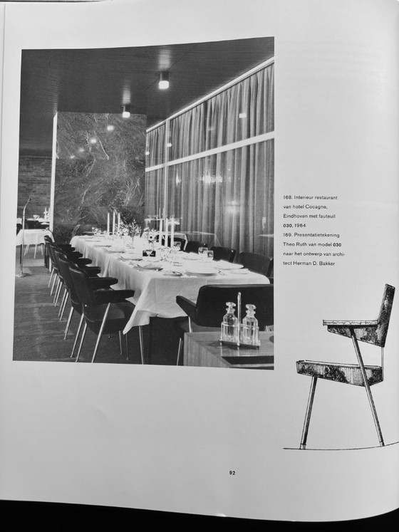 2x Artifort Model 030 - 1964 - Herman Bakker - Sedia da pranzo Hotel Cocagne Eindhoven – Sedie da pranzo (photo 6 of 8)