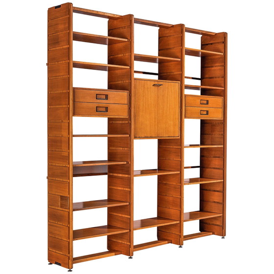 Giovanni Offredi Crossing Libreria per Saporiti Italia Legno d'Acero Occhiolinato 1970 – Librerie (photo 4 of 22)